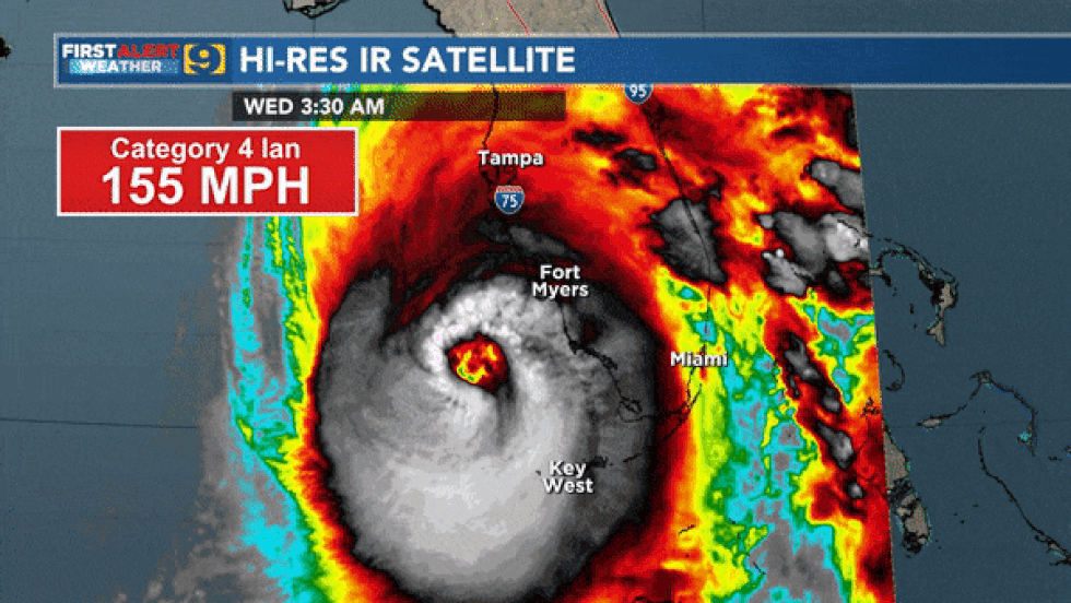 Ian has rapidly intensified overnight, with maximum winds of 155 mph as of a special update...