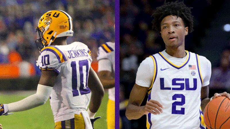 Both LSU wide receiver Jaray Jenkins and LSU guard Eric Gaines will play on national TV in...