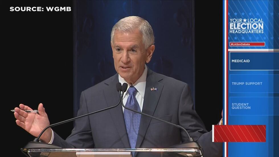 Eddie Rispone enjoyed watching politicians go at it on the debate stage, "I'm just a business...