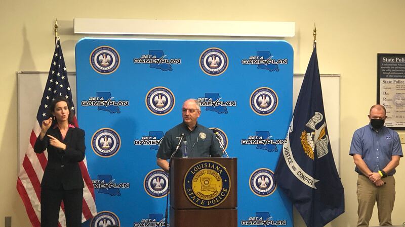 Gov. John Bel Edwards held a press conference Wednesday, Oct. 7 to update the public on the...