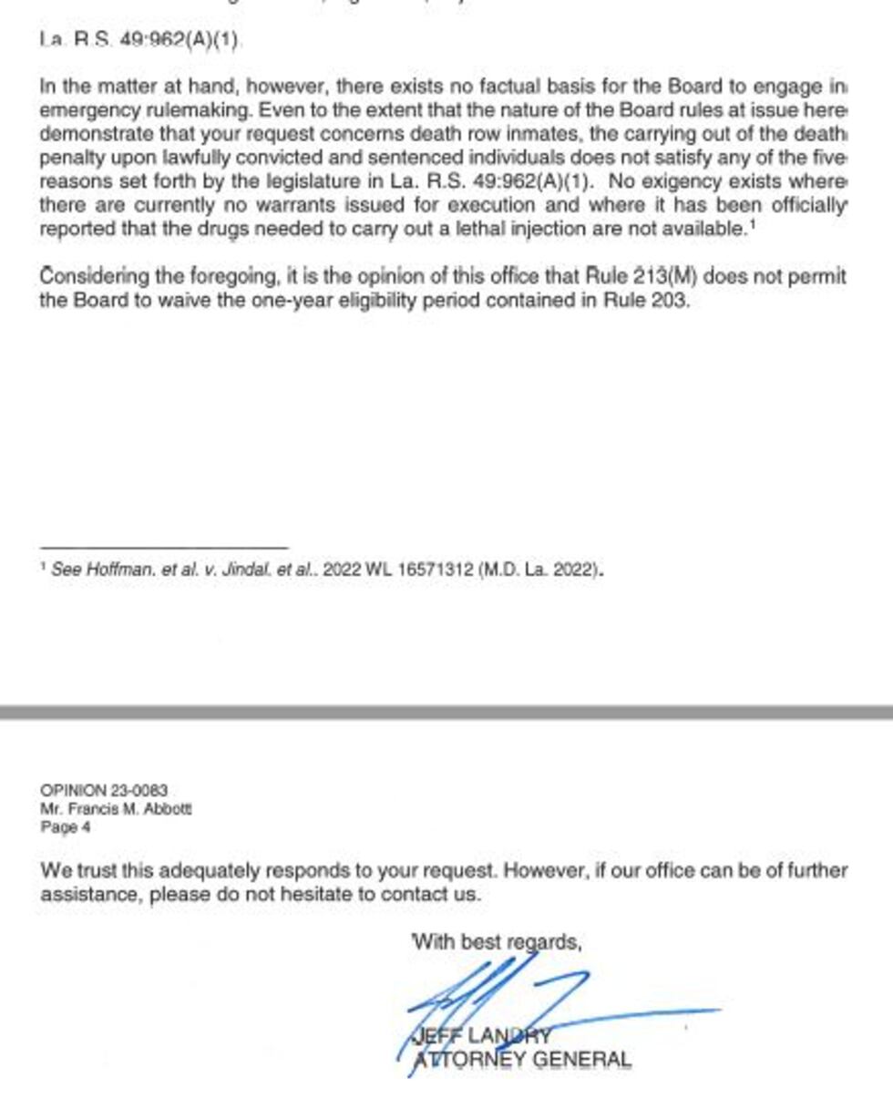Louisiana Board of Pardons and Parole