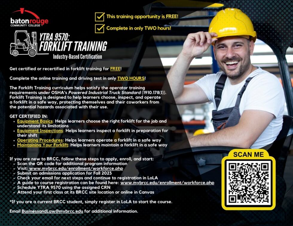 BRCC is offering three new free Industry-Based Certifications (IBC).