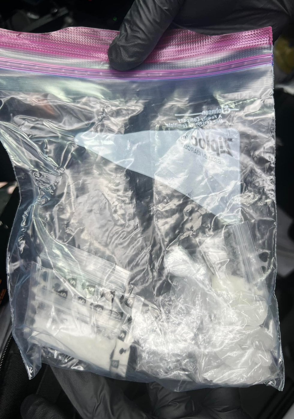 Officials said they confiscated these drugs from Bridgette Hull and Steve McCarthy.