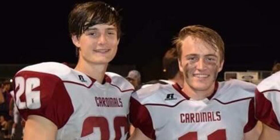 Layne Gravois (left) and his friend, Brady