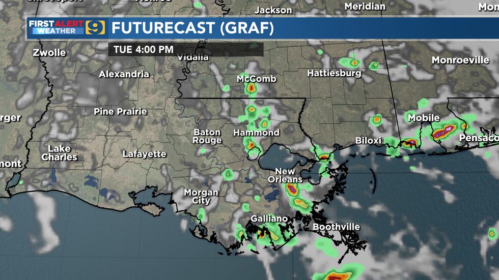FIRST ALERT FORECAST: Tuesday, May 23