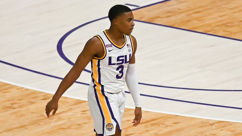 LSU guard Jalen Cook (3)
