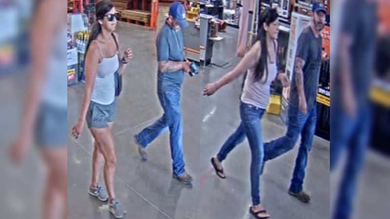 Individuals accused of stealing from The Home Depot.