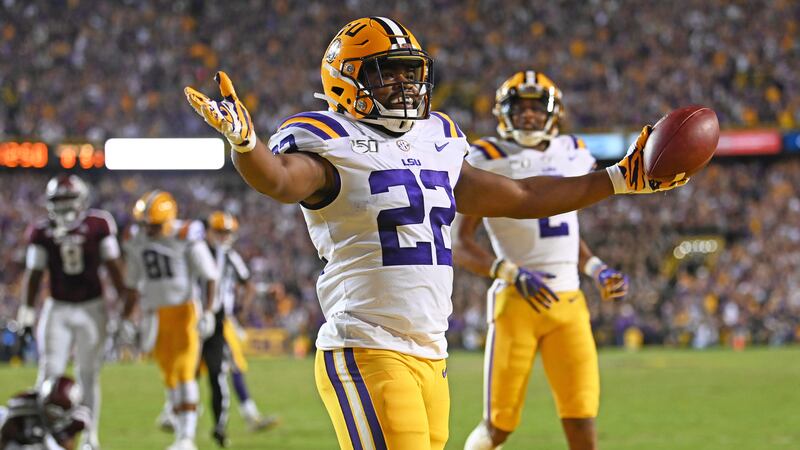 LSU Running Back Clyde Edwards-Helaire (No. 22)