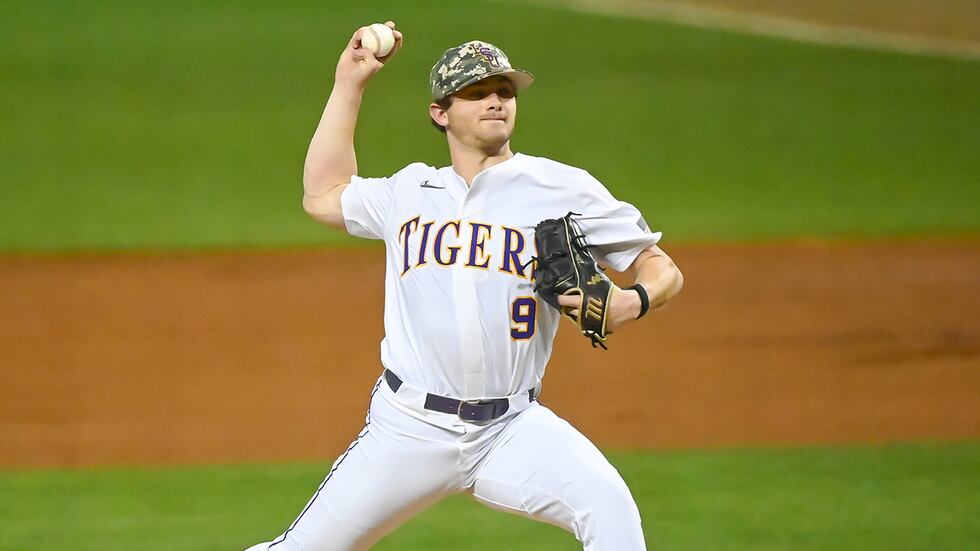 LSU pitcher Ty Floyd (9)