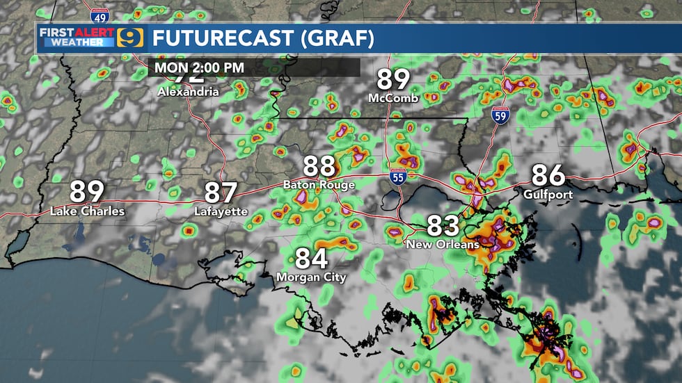 FIRST ALERT FORECAST: Monday, August 1