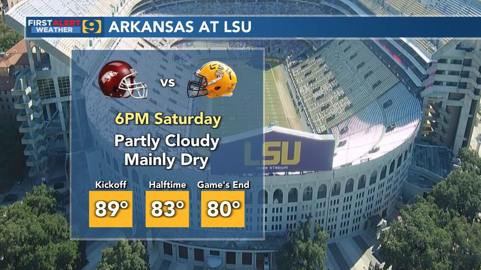 FIRST ALERT FORECAST: Saturday, September 23