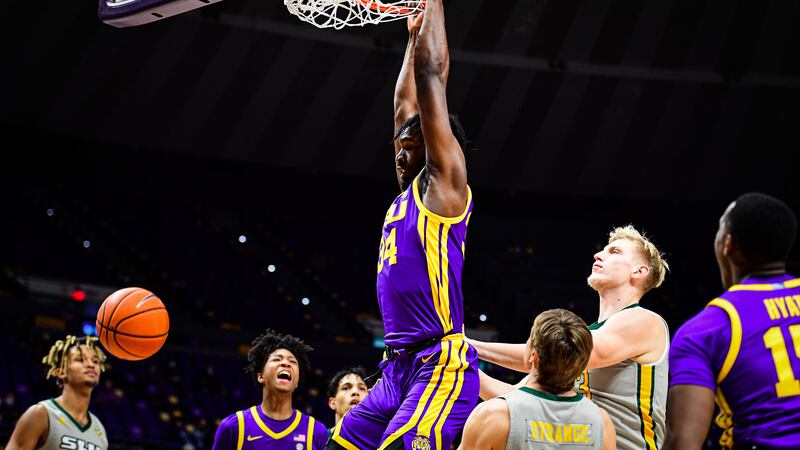 Josh Gray of the LSU Tigers during a game against the Southeastern Lions at PMAC on November...