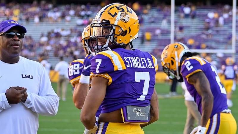 LSU cornerback Derek Stingley Jr. (7)