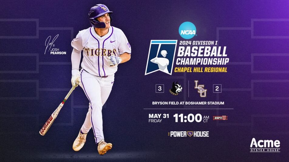 LSU Tigers open NCAA Chapel Hill Regional Friday vs. Wofford - Vimarsana News