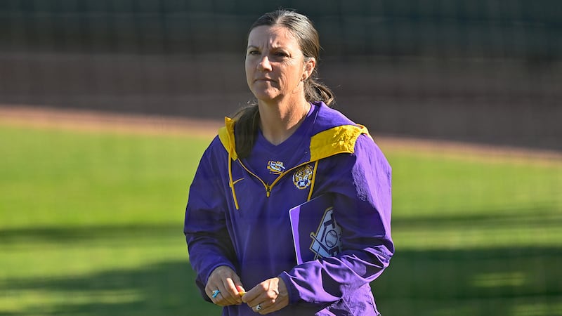 LSU head coach Beth Torina