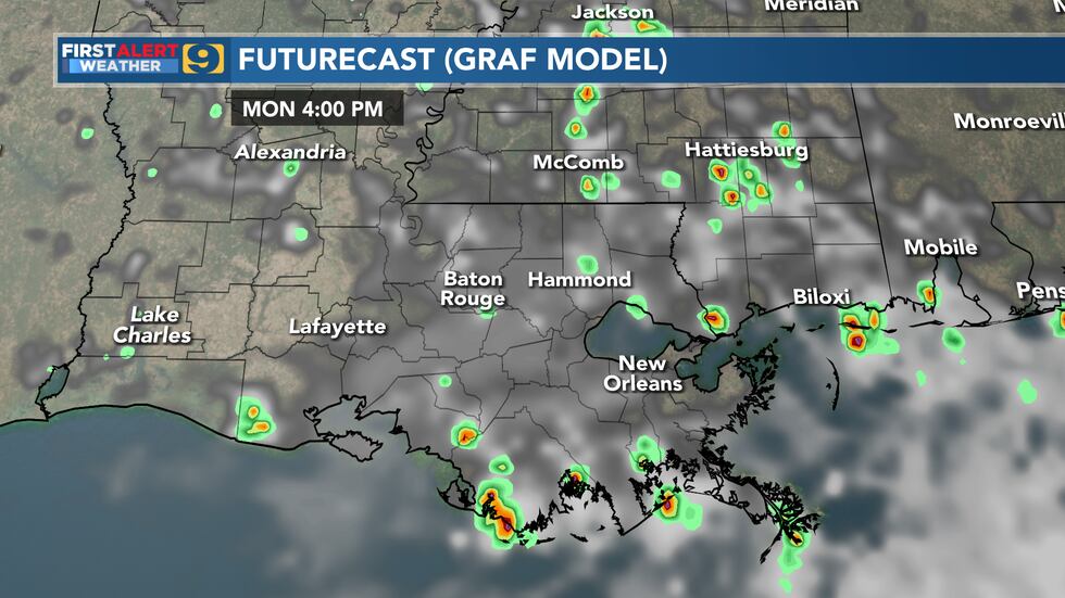 Futurecast for Monday, August 23.