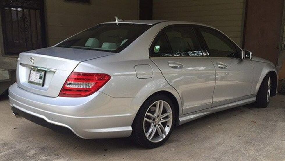 Angela Mitchell's Mercedes C250 (Source: WAFB)