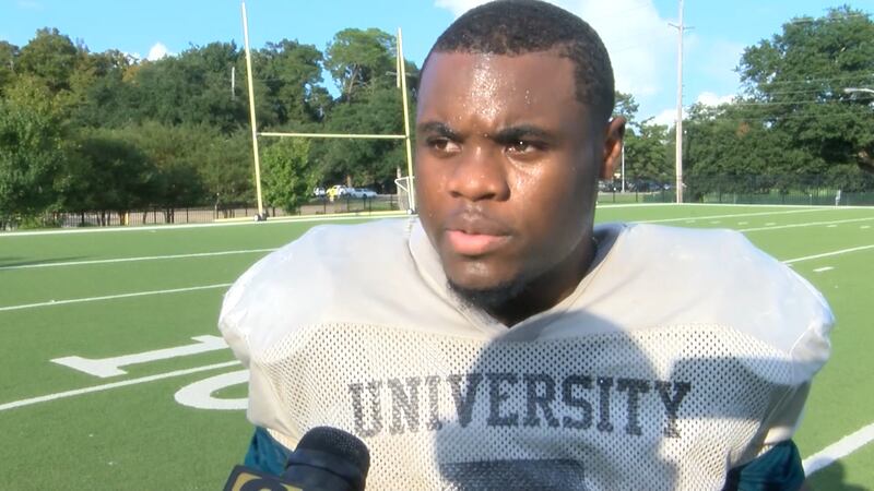 UHigh running back Mike Hollins is the Sportsline Player of the Week for Week 5 of the 2018...
