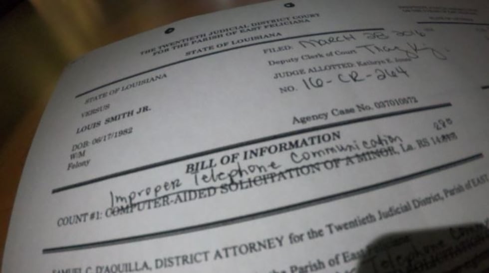 Smith pleaded guilty to improper telephone communication.