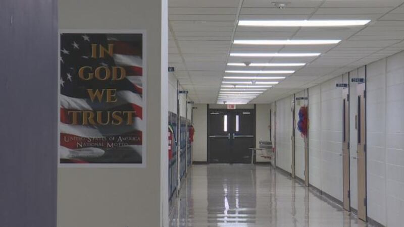 The words 'In God We Trust' will be displayed in every Louisiana public school starting in the...