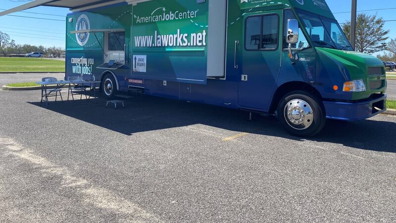 FILE photo of the Louisiana Workforce Commission’s Mobile Workforce Center (MWC). The MWC is a...