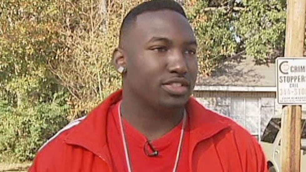 Young Ready is shown during an interview with WAFB in 2010 while he was handing out Christmas...