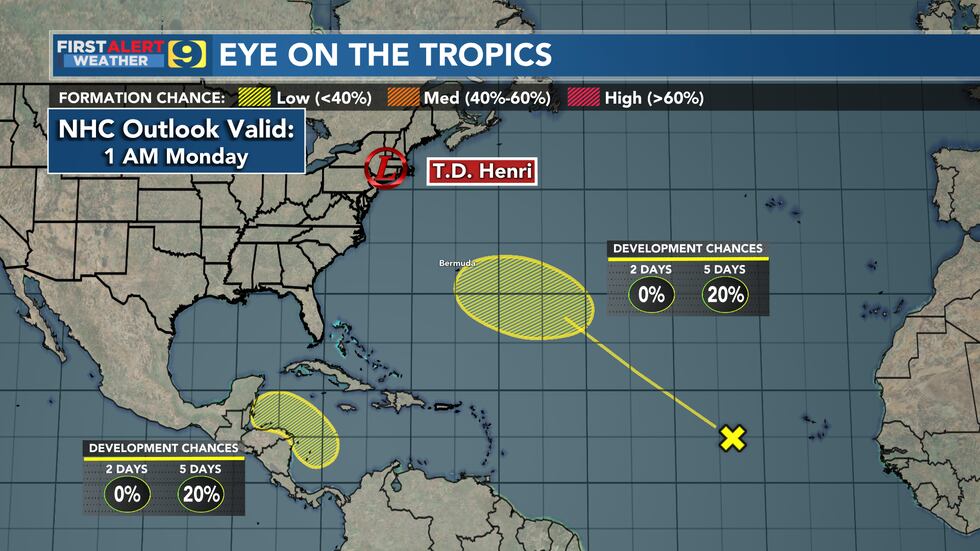NHC outlook as of 1 a.m. Monday, August 23.