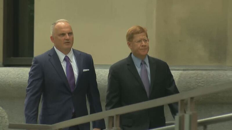 John Paul Funes (right) and his attorney, Walt Green (left)