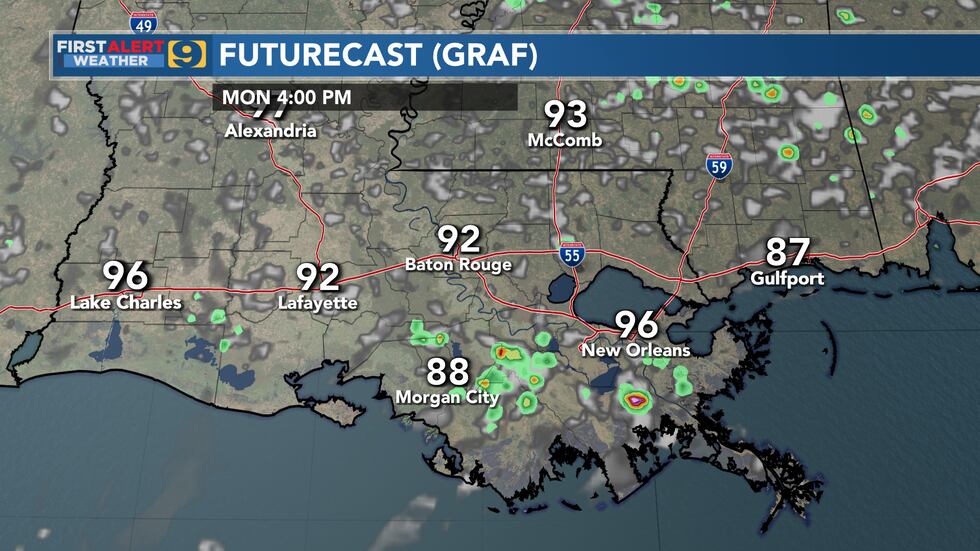 FIRST ALERT FORECAST: Monday, August 15