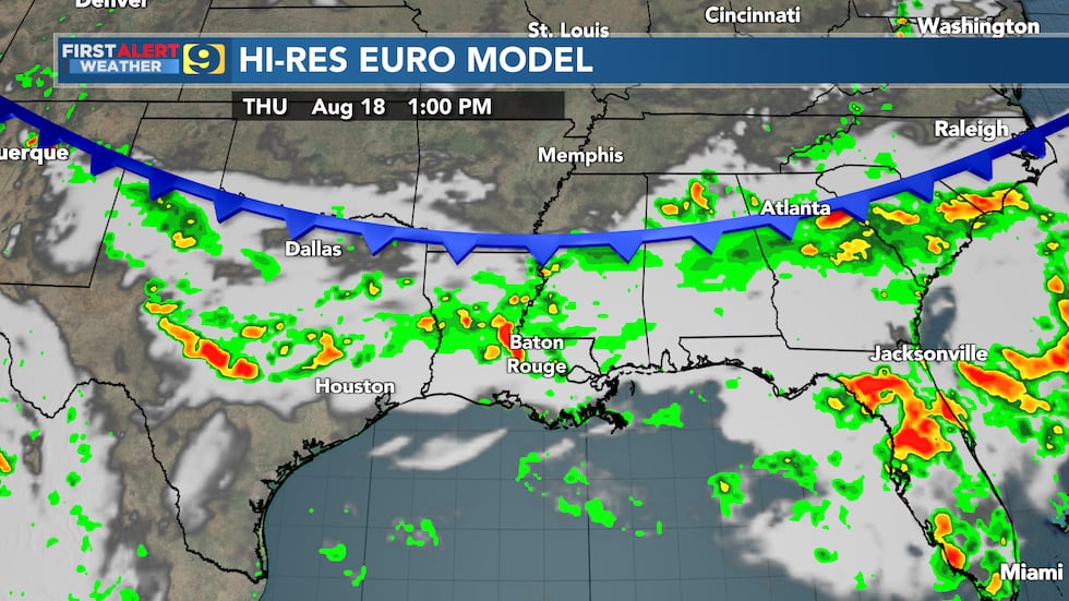 FIRST ALERT FORECAST: Monday, August 15