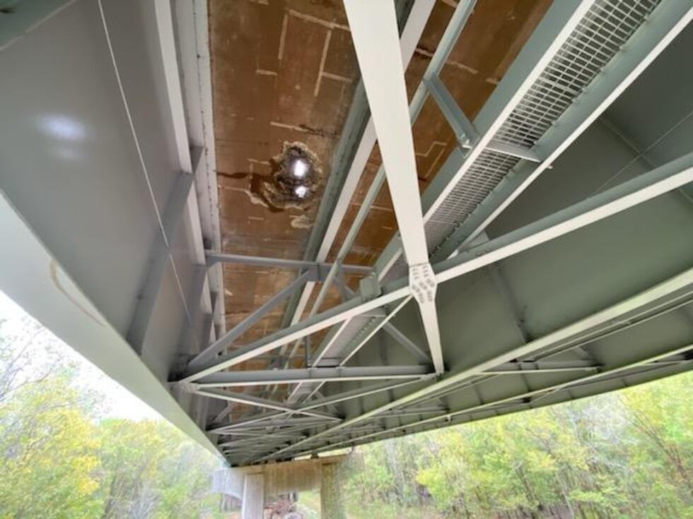 Work to repair part of the roadway along the Atchafalaya Basin Bridge is underway, but...