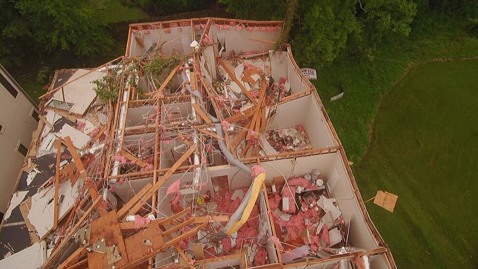Storm Damage near Essen Lane in Baton Rouge on June 24, 2020.