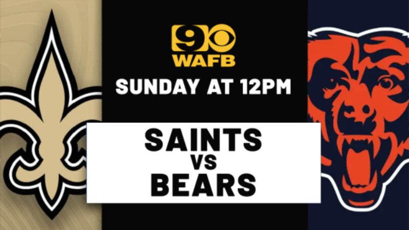 The New Orleans Saints will face off against the Chicago Bears at noon on Sunday, Nov. 5...