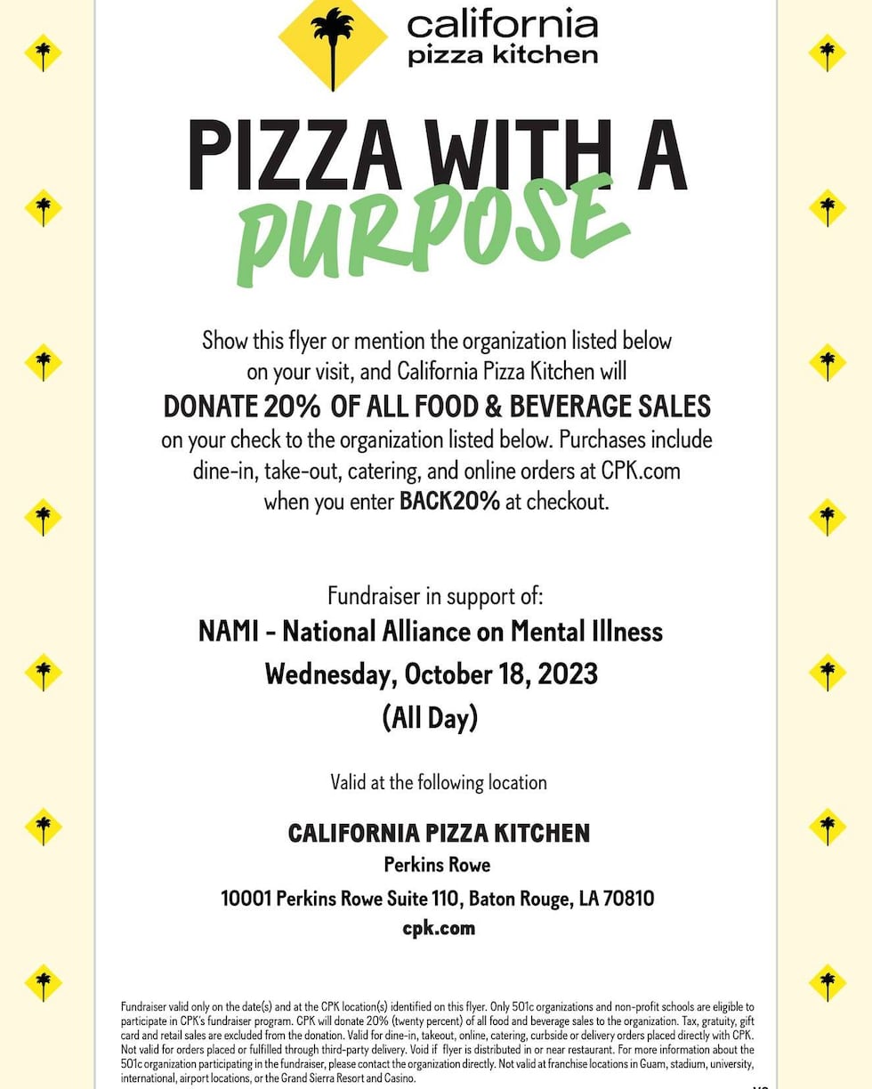 NAMI Louisiana, also known as the National Alliance on Mental Illness, is teaming up with the...