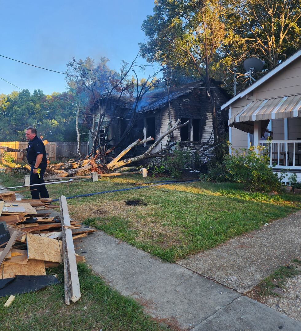 A vacant house has been ruled a total loss following a fire Tuesday evening.