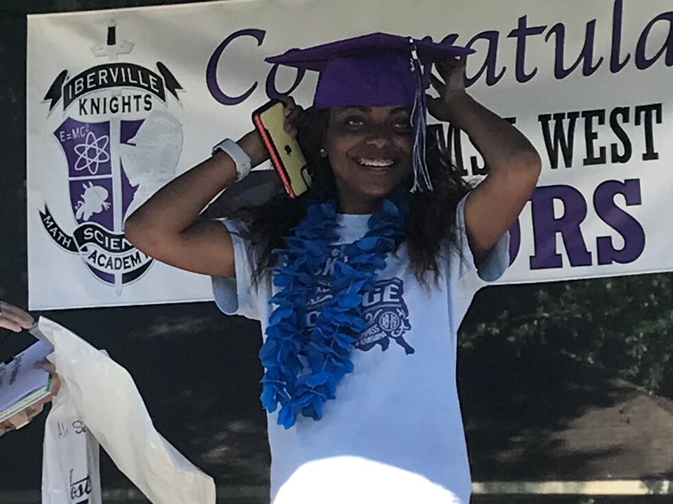 MSA West Seniors use portable stage