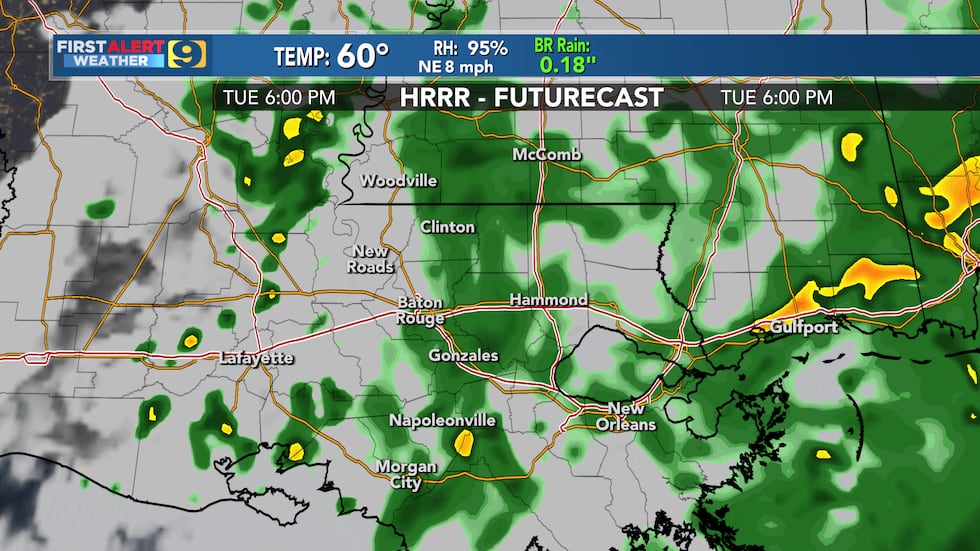 FIRST ALERT FORECAST: Tuesday, Nov. 14