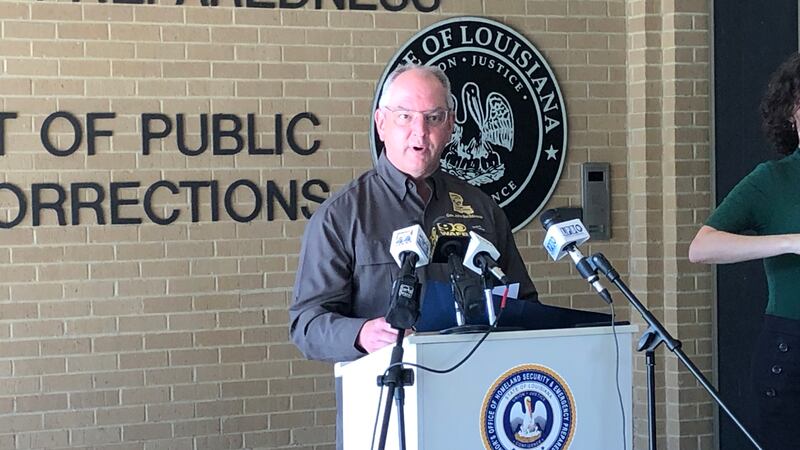 Gov. Edwards holds press conference after Delta
