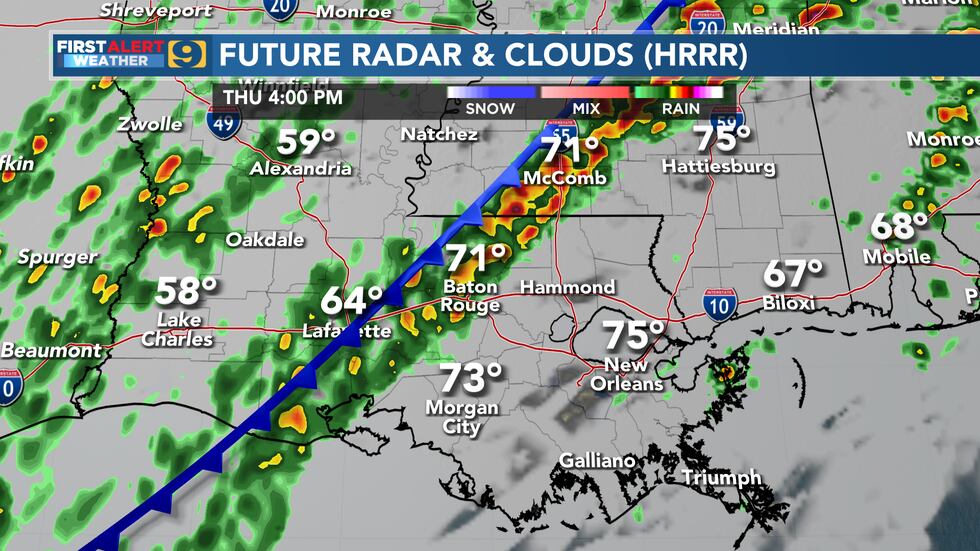 FIRST ALERT FORECAST: Thursday, February 16
