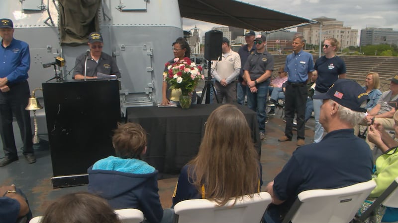 USS KIDD remembrance ceremony