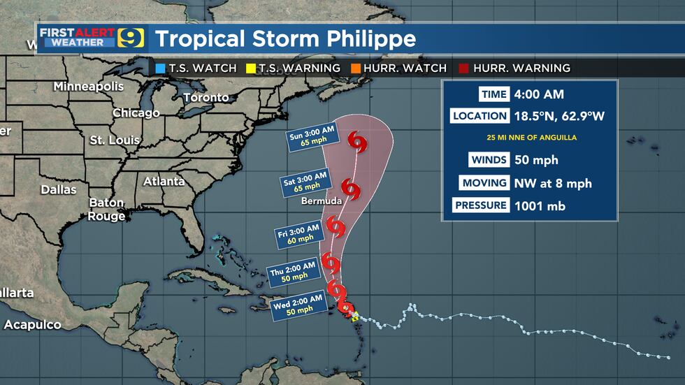 FIRST ALERT FORECAST: Tuesday, October 3