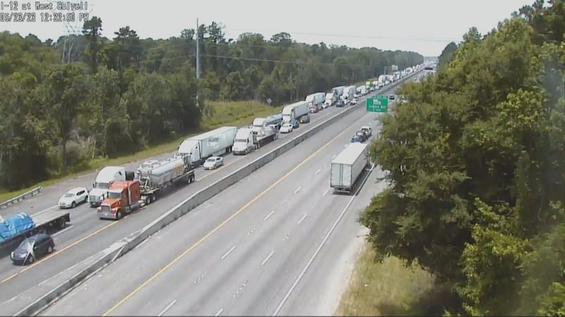 I-12 East before Walker on May 23, 2023