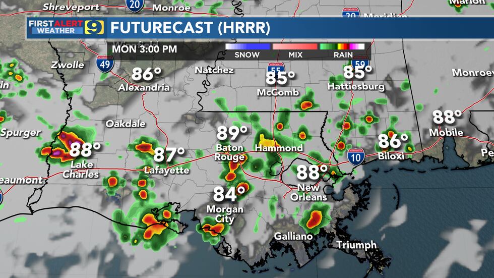 FIRST ALERT FORECAST: Monday, September 25